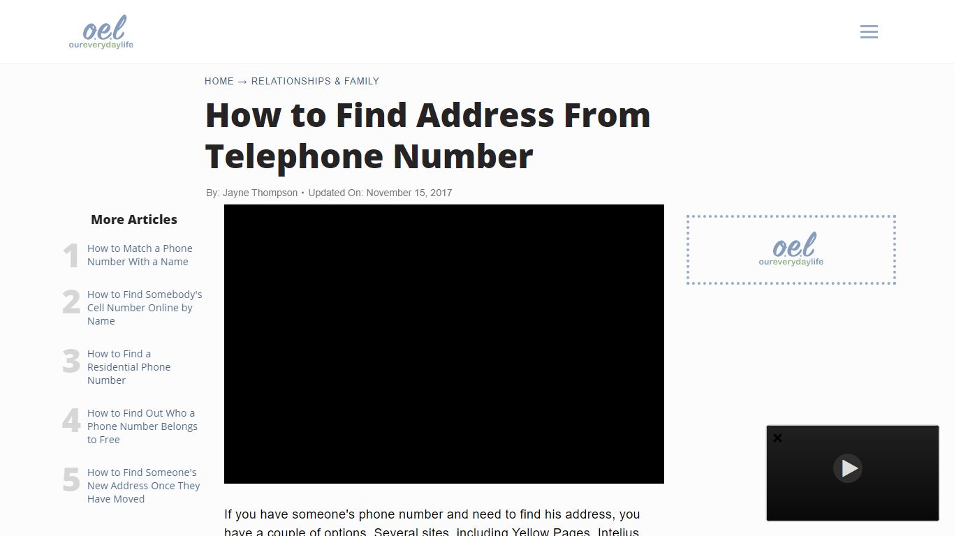 How to Find Address From Telephone Number | Our Everyday Life